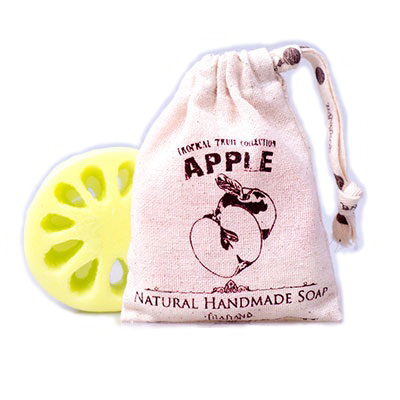Натуральное Тайское мыло ручной работы с экстрактом яблока Phutawan Apple soap 