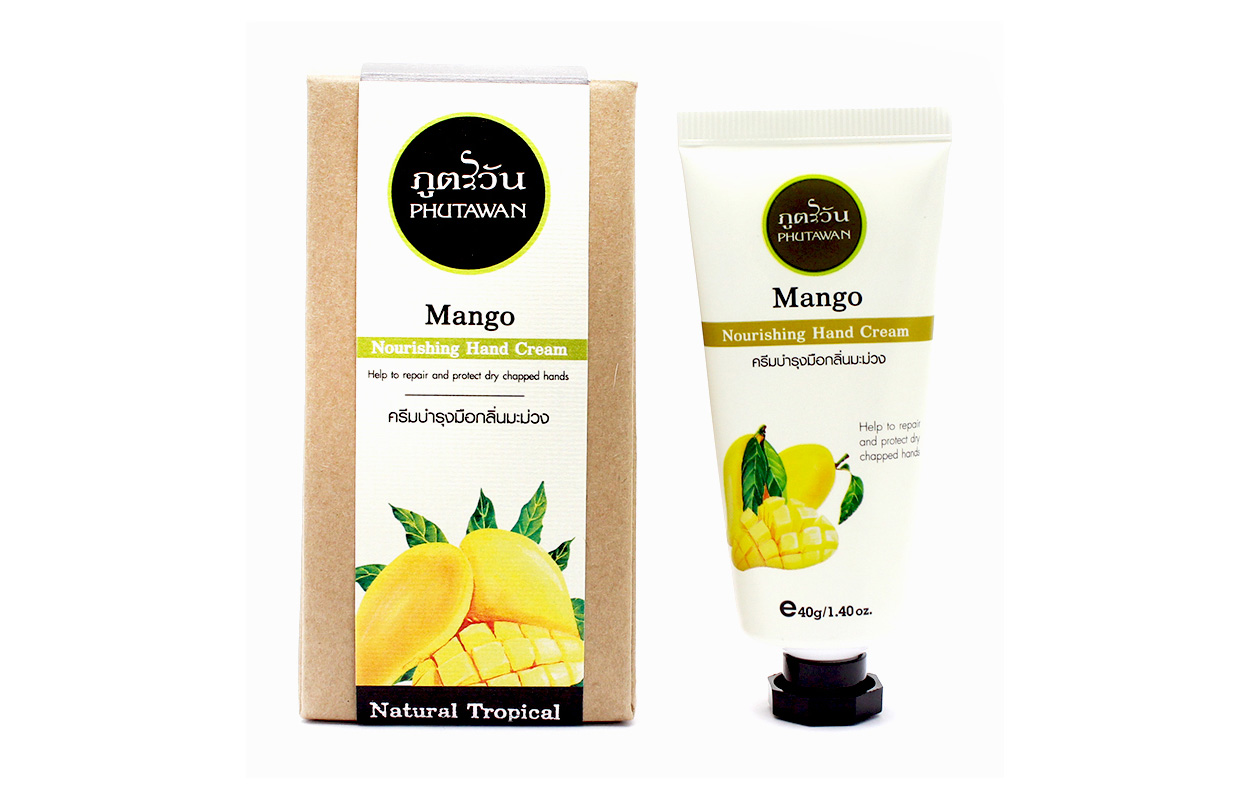 Натуральный крем для рук из Тайланда манго Phutawan Hand Cream Mango 40 гр. ТАЙСКИЙ КРЕМ ДЛЯ РУК С МАНГО