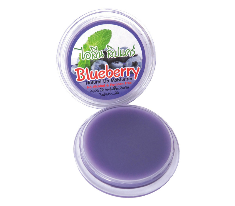 Натуральный Тайский бальзам для губ Айлин с Черникой ILENE Lip Care Blueberry Lip Moisturizer 10 гр. Таиланд