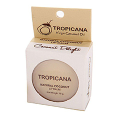 Тайский бальзам для губ Кокос Tropicana Natural Coconut Lip Balm Coconut Delight 10 гр. БАЛЬЗАМ ДЛЯ ГУБ ИЗ ТАЯ