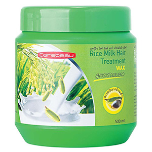 Восстанавливающая маска для волос из Тайланда с рисовым молоком Кэбиу Rice Milk Hair Treatment WAX Carebeau 500 мл. maska dlyavolos s voskom risovoe molochko carebeau 500ml